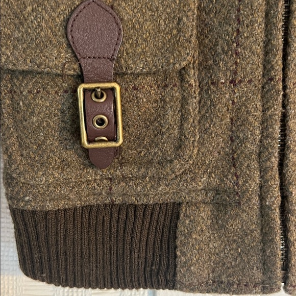 Ralph Lauren classic polo bomber with “fur” trim hood size 4 - Picture 3 of 8